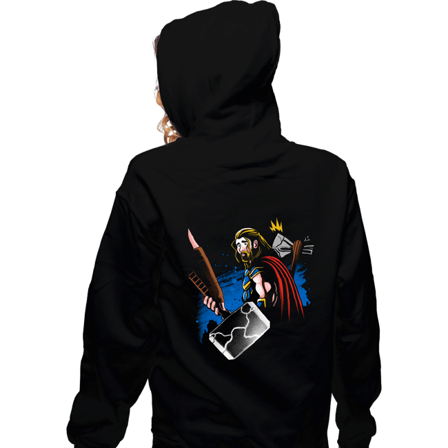 Daily_Deal_Shirts Zippered Hoodies, Unisex / Small / Black The Hammer Returns