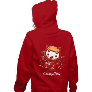 Shirts Zippered Hoodies, Unisex / Small / Red Goodbye Tony