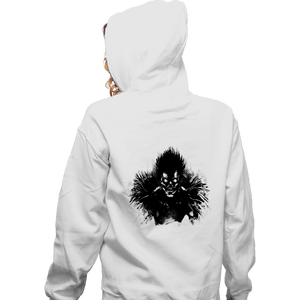 Shirts Zippered Hoodies, Unisex / Small / White Bored Shinigami