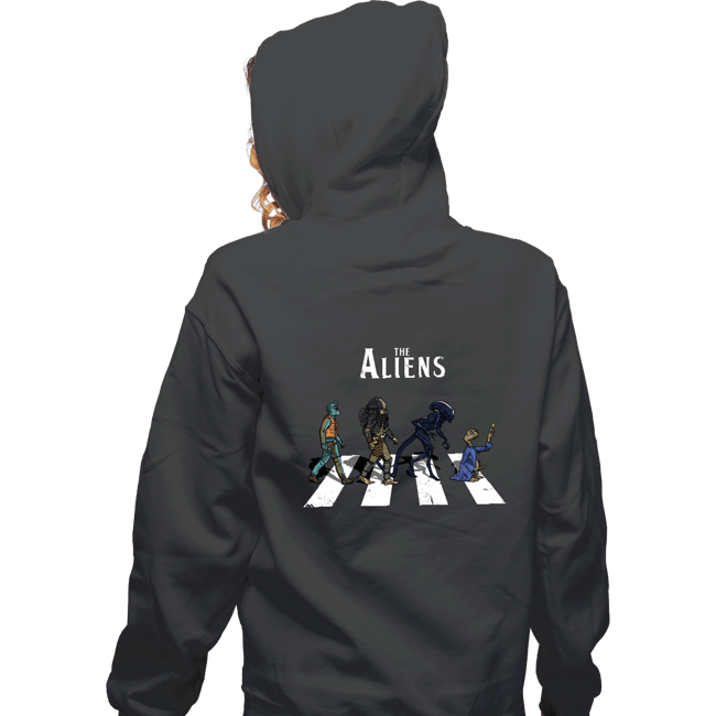 Daily_Deal_Shirts Zippered Hoodies, Unisex / Small / Dark Heather The Aliens