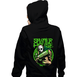 Daily_Deal_Shirts Zippered Hoodies, Unisex / Small / Black House Of Splatter