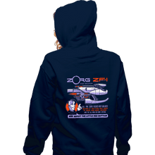 Load image into Gallery viewer, Secret_Shirts Zippered Hoodies, Unisex / Small / Navy Ask About the Little Red Button
