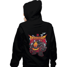 Load image into Gallery viewer, Shirts Zippered Hoodies, Unisex / Small / Black Metalknight

