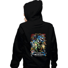 Load image into Gallery viewer, Secret_Shirts Zippered Hoodies, Unisex / Small / Black Super 90s Beasts
