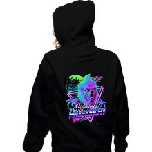 Load image into Gallery viewer, Shirts Zippered Hoodies, Unisex / Small / Black Mr Grouchy x CoDdesigns Neon Retro Tee
