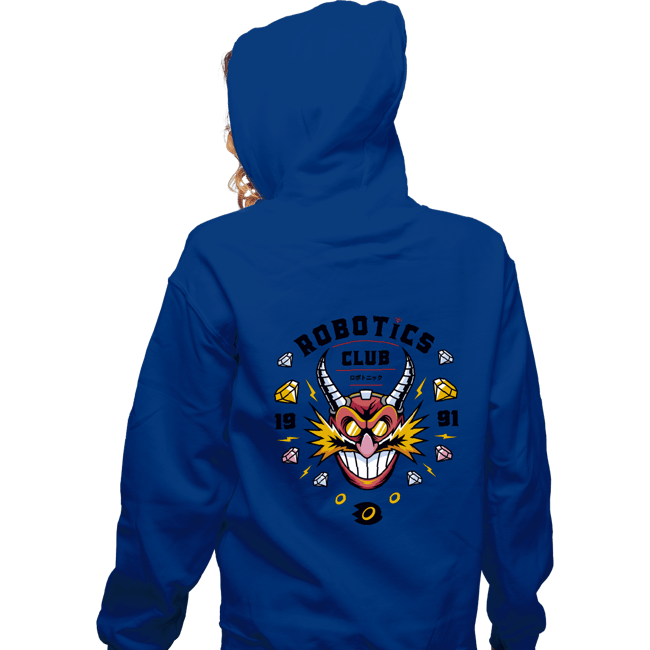 Shirts Zippered Hoodies, Unisex / Small / Royal Blue The Robotics Club