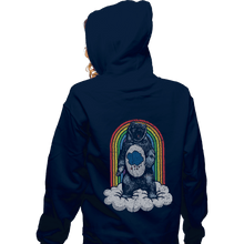 Load image into Gallery viewer, Daily_Deal_Shirts Zippered Hoodies, Unisex / Small / Navy Real Grumpy Bear
