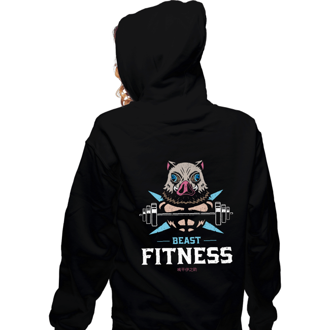 Daily_Deal_Shirts Zippered Hoodies, Unisex / Small / Black Beast Fitness