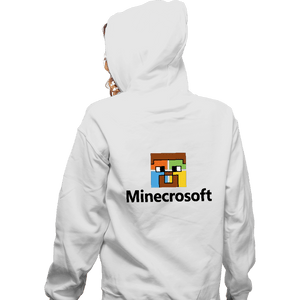 Shirts Zippered Hoodies, Unisex / Small / White Minecrosoft