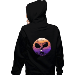 Shirts Zippered Hoodies, Unisex / Small / Black Skellington Night