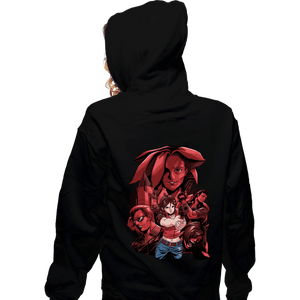 Secret_Shirts Zippered Hoodies, Unisex / Small / Black Escape The Horror