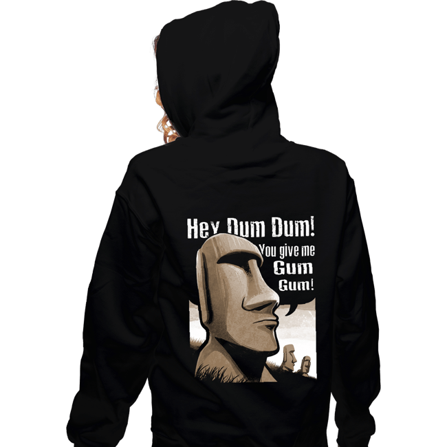 Daily_Deal_Shirts Zippered Hoodies, Unisex / Small / Black Hey Dum Dum