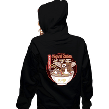 Load image into Gallery viewer, Shirts Zippered Hoodies, Unisex / Small / Black Mogwai Night Ramen
