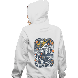 Shirts Zippered Hoodies, Unisex / Small / White Nu Mecha