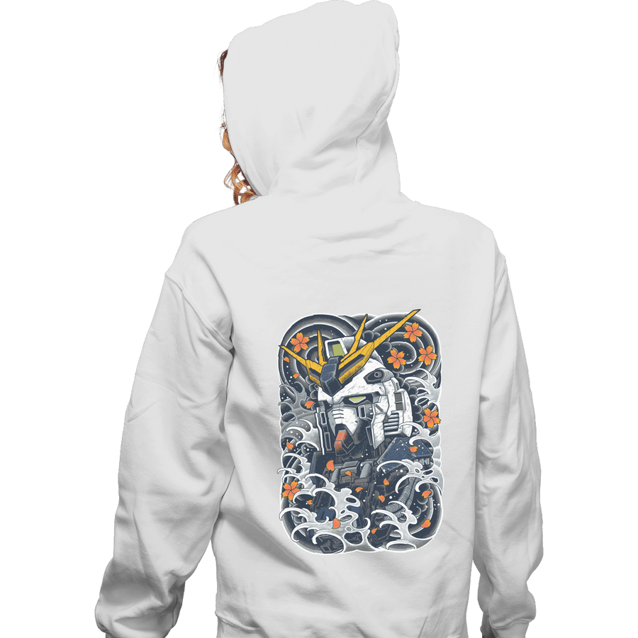 Shirts Zippered Hoodies, Unisex / Small / White Nu Mecha