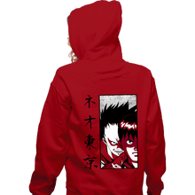Load image into Gallery viewer, Shirts Zippered Hoodies, Unisex / Small / Red Neo Tokyo
