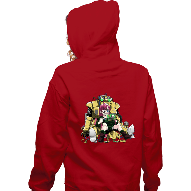 Secret_Shirts Zippered Hoodies, Unisex / Small / Red Robo Upgrade