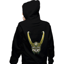 Load image into Gallery viewer, Secret_Shirts Zippered Hoodies, Unisex / Small / Black Loki&#39;s Skull
