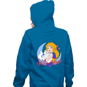 Daily_Deal_Shirts Zippered Hoodies, Unisex / Small / Royal Blue Sailor Moon USA