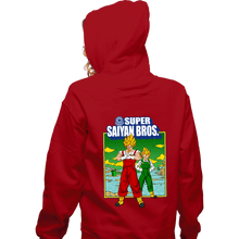 Load image into Gallery viewer, Shirts Zippered Hoodies, Unisex / Small / Red Super Saiyan Bros
