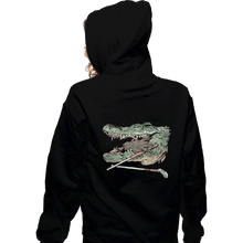 Load image into Gallery viewer, Secret_Shirts Zippered Hoodies, Unisex / Small / Black The Hand Gator
