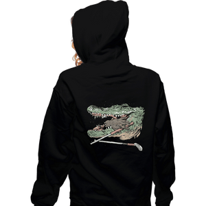 Secret_Shirts Zippered Hoodies, Unisex / Small / Black The Hand Gator
