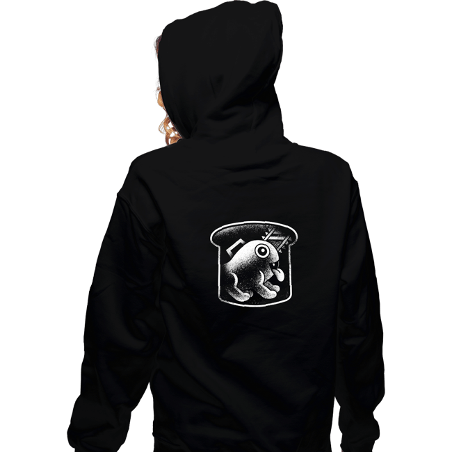 Shirts Zippered Hoodies, Unisex / Small / Black Demon Dog And Bread