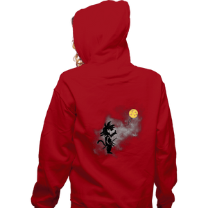 Shirts Zippered Hoodies, Unisex / Small / Red Saiyan With Balloon