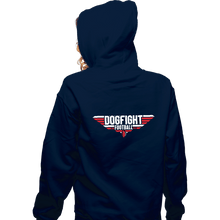 Load image into Gallery viewer, Daily_Deal_Shirts Zippered Hoodies, Unisex / Small / Navy Top Dogfight
