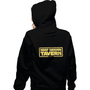 Shirts Zippered Hoodies, Unisex / Small / Black Nerf Herder Tavern