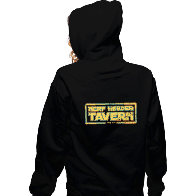 Shirts Zippered Hoodies, Unisex / Small / Black Nerf Herder Tavern