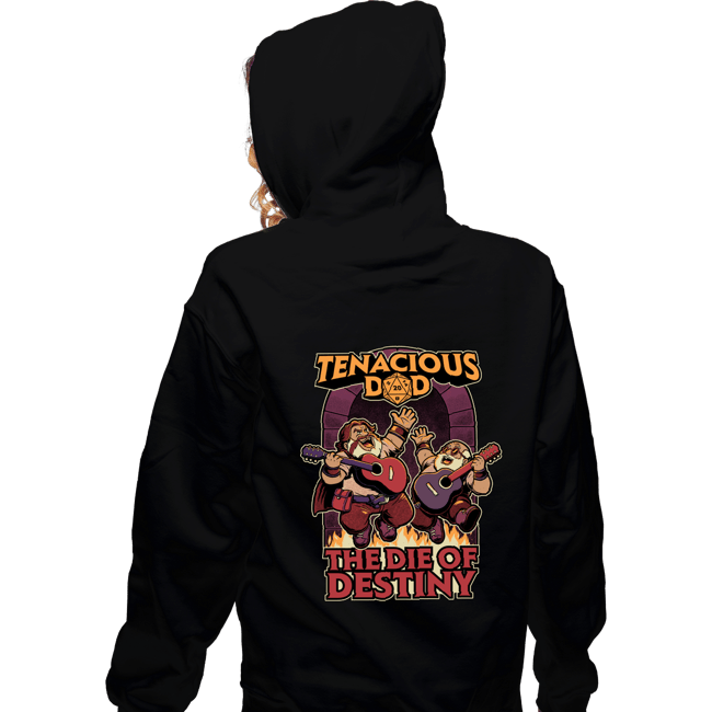 Daily_Deal_Shirts Zippered Hoodies, Unisex / Small / Black The Die Of Destiny