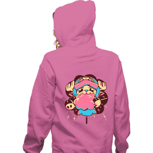 Shirts Zippered Hoodies, Unisex / Small / Red Cotton Candy Lover