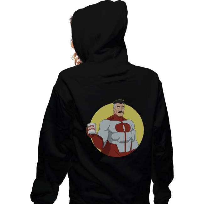 Daily_Deal_Shirts Zippered Hoodies, Unisex / Small / Black Superdad No 1