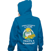 Load image into Gallery viewer, Shirts Zippered Hoodies, Unisex / Small / Royal Blue Going Without A Mask
