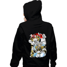 Load image into Gallery viewer, Daily_Deal_Shirts Zippered Hoodies, Unisex / Small / Black Saiyan Ranger
