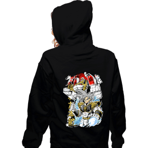 Daily_Deal_Shirts Zippered Hoodies, Unisex / Small / Black Saiyan Ranger