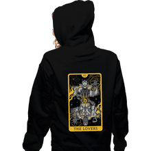 Load image into Gallery viewer, Secret_Shirts Zippered Hoodies, Unisex / Small / Black The Lovers Tarot
