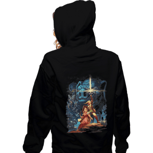 Secret_Shirts Zippered Hoodies, Unisex / Small / Black Zelda Wars