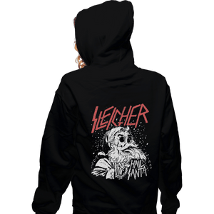 Shirts Zippered Hoodies, Unisex / Small / Black Sleigher