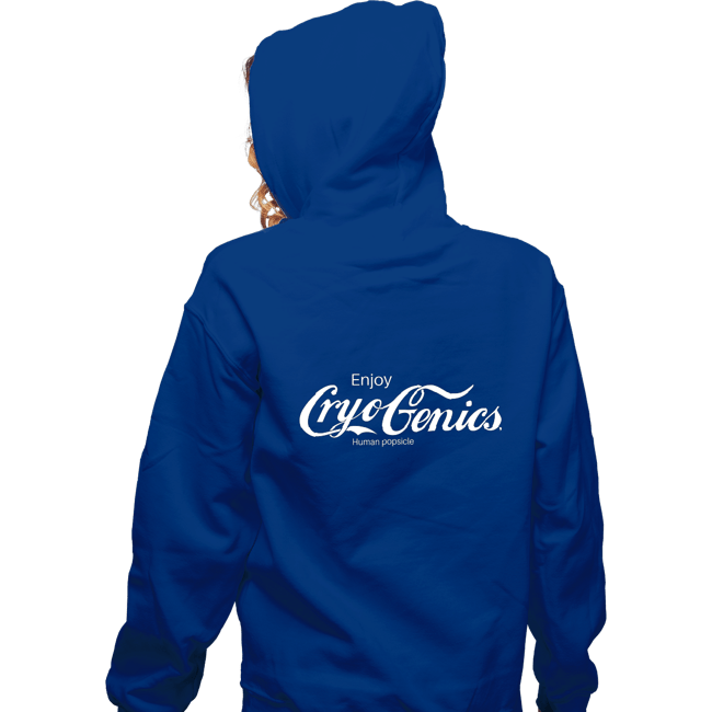 Shirts Zippered Hoodies, Unisex / Small / Royal Blue Cryogenics