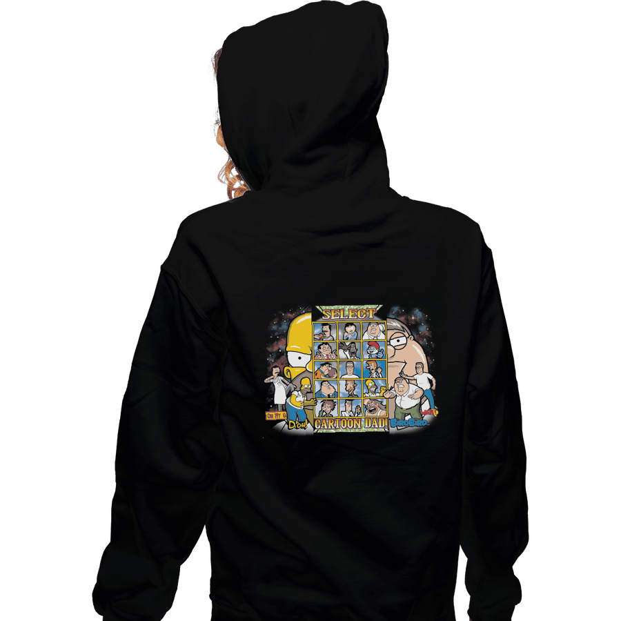 Shirts Pullover Hoodies, Unisex / Small / Black Clash Of Toon Dads