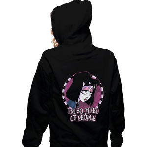 Shirts Zippered Hoodies, Unisex / Small / Black I'm So Tired Of People