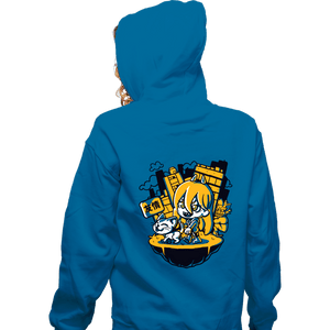 Daily_Deal_Shirts Zippered Hoodies, Unisex / Small / Royal Blue Chainsaw Power