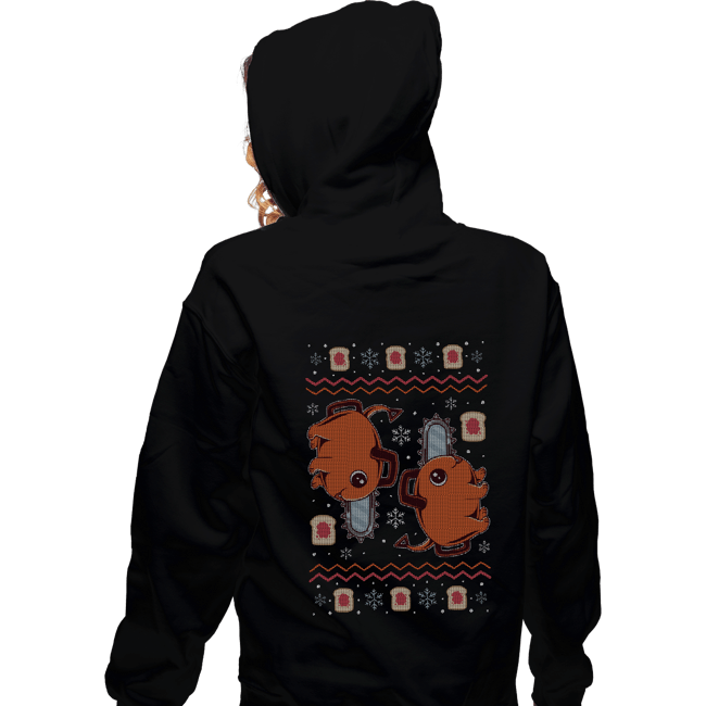 Shirts Zippered Hoodies, Unisex / Small / Black Devil Dog Christmas