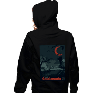 Secret_Shirts Zippered Hoodies, Unisex / Small / Black Visit Castlevania
