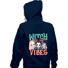 Load image into Gallery viewer, Daily_Deal_Shirts Zippered Hoodies, Unisex / Small / Navy Witch Vibes
