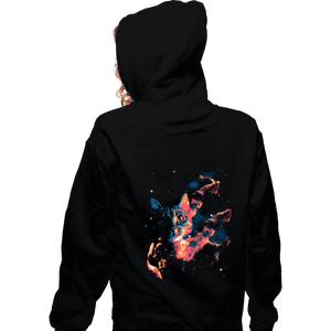 Daily_Deal_Shirts Zippered Hoodies, Unisex / Small / Black Cat Pillars Of Creation