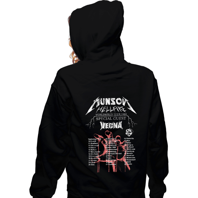 Shirts Zippered Hoodies, Unisex / Small / Black Munson World Tour