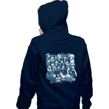 Load image into Gallery viewer, Secret_Shirts Zippered Hoodies, Unisex / Small / Navy Anime Night
